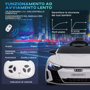 Macchina Elettrica per Bambini Licenza Audi RS con Telecomando Bianca e Nero  -6