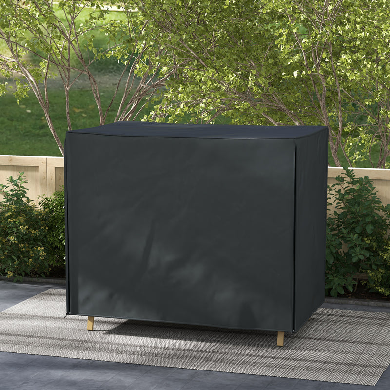 Copertura per Dondolo da Giardino 3 Posti Impermeabile e Anti UV 220x125x172 cm Nero-2