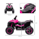 Quad Elettrico per Bambini 12V 2 Velocità Fari LED Rosa -3