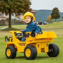 Camion Giocattolo Licenza Caterpillar 110x70,5x61,5 cm con Telecomando Fari Secchio e Pala Giallo-8