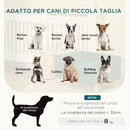 Cuccia Divano per Cani e Gatti 64x45x36 cm Stile Scandinavo in Velluto Blu-7