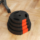 Set di 4 Dischi Pesi per Bilanciere totale 30KG - 2x5kg e 2x10kg     -9