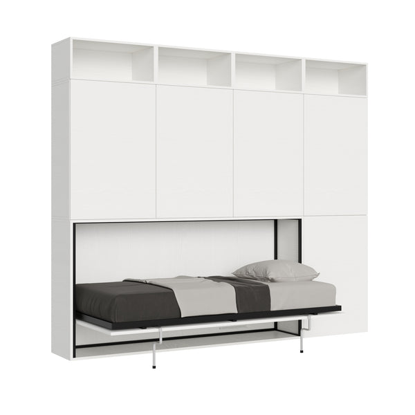 Letto Singolo a Scomparsa Composizione B Kando H226,7 Bianco Frassino online