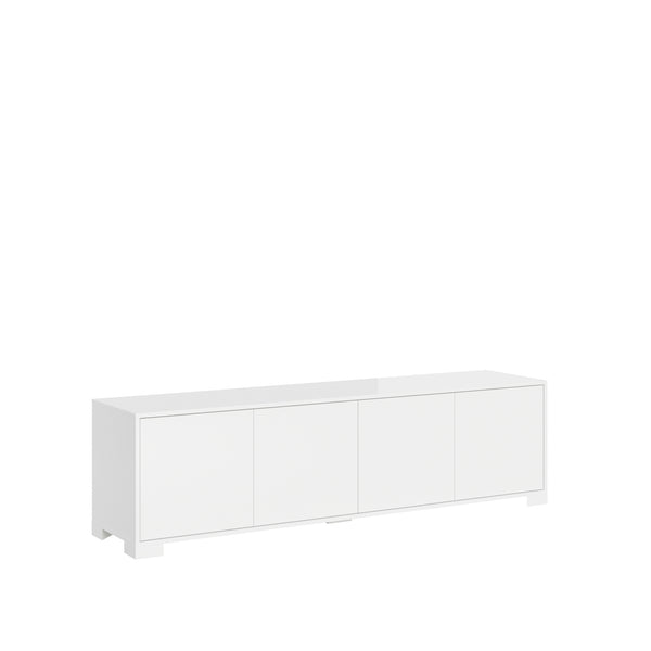 sconto Mobile TV 4 Ante 172x40x48 cm Lumina Bianco Lucido