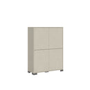  Credenza Alta 4 Ante 90x35x120 cm Lumina Cashmere -1