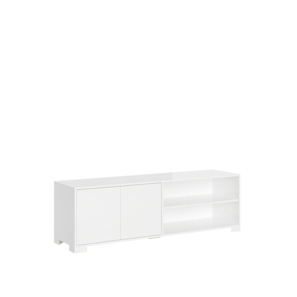 prezzo Mobile TV 2 Ante con vano a giorno 150x40x40 cm Lumina Bianco Lucido