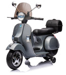 Piaggio Vespa PX150 Full Elettrica 12V per Bambini Grigio-1