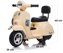 Piaggio Mini Vespa PX150 Elettrica 6V per Bambini Crema-5