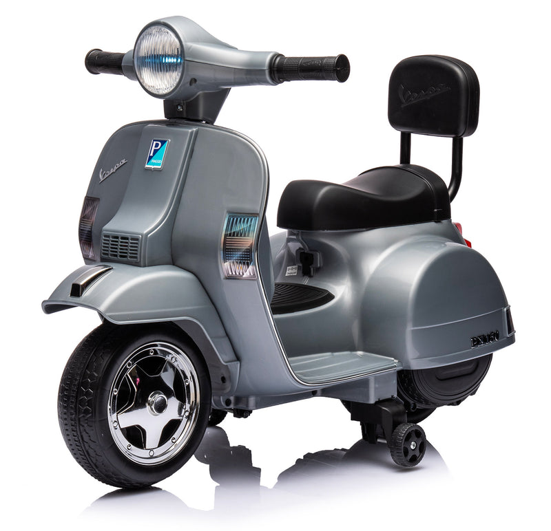 Piaggio Mini Vespa PX150 Elettrica 6V per Bambini Grigio-1