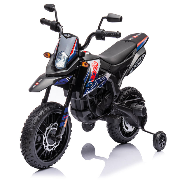 Moto Elettrica per Bambini 12V con Licenza Aprilia RX-125 Motocross Blu online