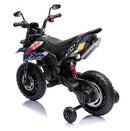 Moto Elettrica per Bambini 12V con Licenza Aprilia RX-125 Motocross Blu-7