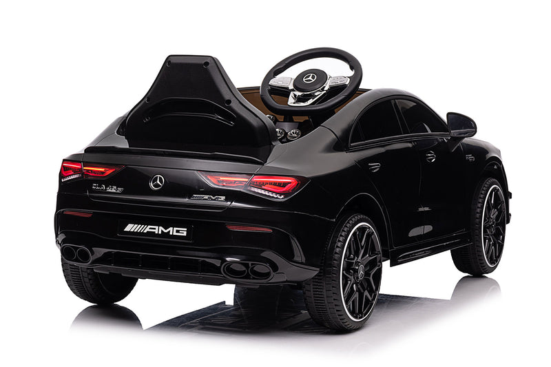 Macchina Elettrica per Bambini 12V con Licenza Mercedes CLA45 AMG Nera -6