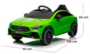 Macchina Elettrica per Bambini 12V con Licenza Mercedes CLA45 AMG Verde -5