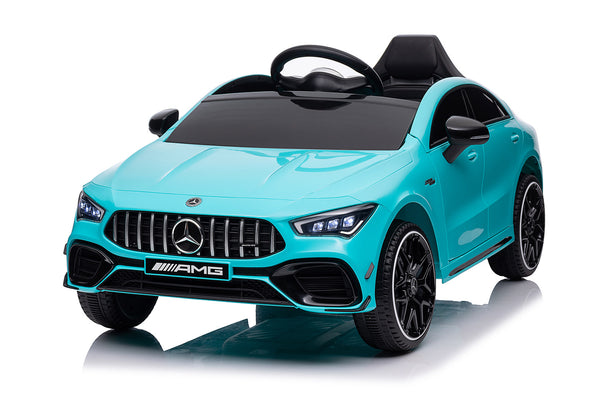 acquista Macchina Elettrica per Bambini 12V con Licenza Mercedes CLA45 AMG Turchese