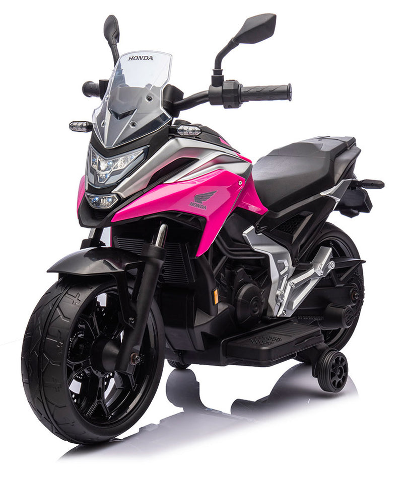 Moto Elettrica per Bambini 12V con Licenza Honda NC 750 Rosa -1