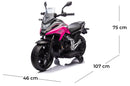 Moto Elettrica per Bambini 12V con Licenza Honda NC 750 Rosa -4