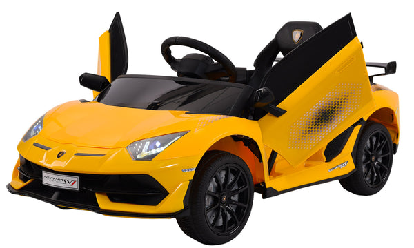 prezzo Macchina Elettrica per Bambini 12V con Licenza Lamborghini Aventador SVJ Small Giallo