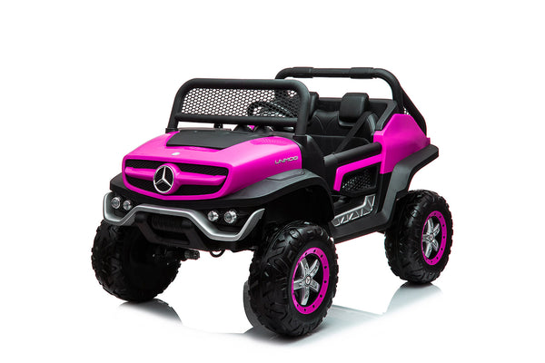 online Macchina Elettrica per Bambini 12V con Licenza Mercedes Unimog Rosa