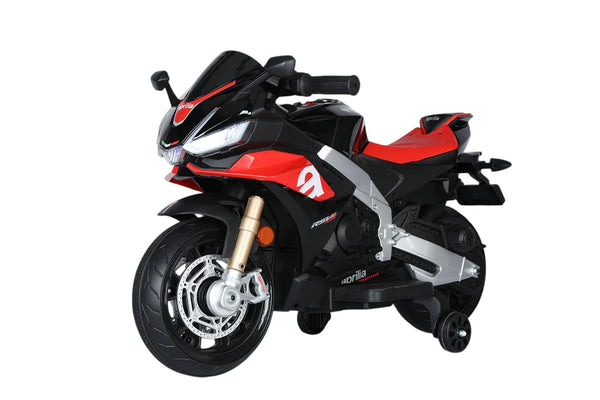 online Moto Elettrica per Bambini 12V con Licenza Aprilia RSIV Small Nera