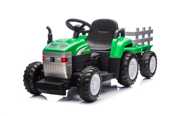 sconto Trattore Elettrico per Bambini 12V con Rimorchio Verde