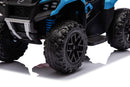 Quad Elettrico per Bambini Safari 6V con Bauletto Posteriore Blu