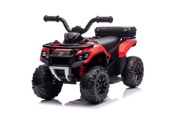 sconto Quad Elettrico per Bambini Safari 6V con Bauletto Posteriore Rosso