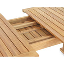 Tavolo Allungabile da Giardino 180/240x100xH75 cm in legno Brian-7