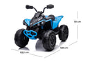 Quad Elettrico per Bambini Licenza Can-Am Renegade 12V ATV Telecomando e Ammortizzatori Blu  -5