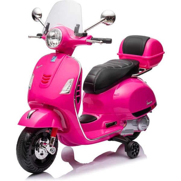 Moto Elettrica per Bambini Piaggio Vespa GTS SUPER 12V Full Optional con Bauletto Fucsia acquista