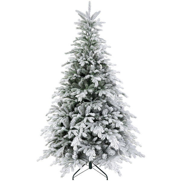 sconto Albero di Natale Artificiale Innevato 180 cm 1321 Rami Verde