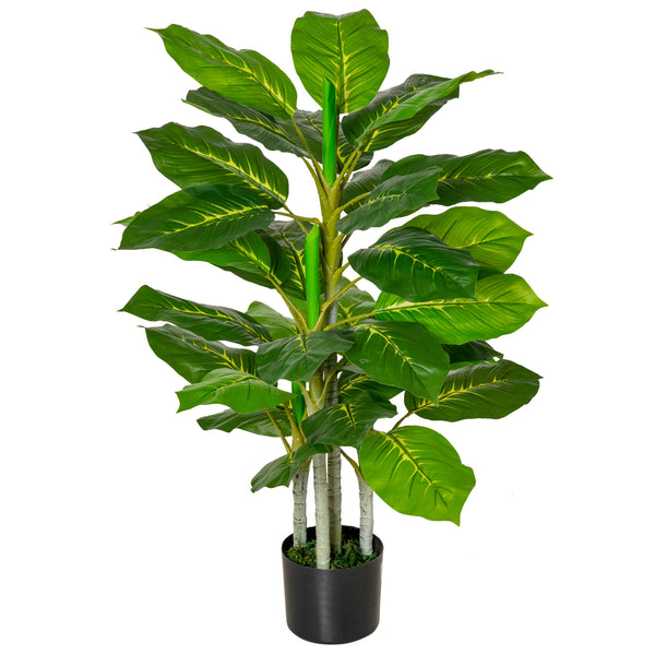 Pianta Artificiale H95 cm 33 Foglie con Vaso Verde prezzo