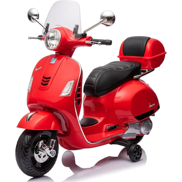 Moto Elettrica per Bambini Piaggio Vespa GTS SUPER 12V Full Optional con Bauletto Rosso acquista