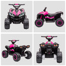 Quad Elettrico per Bambini 12V 2 Velocità Fari LED Rosa -8