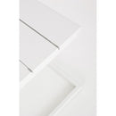 Tavolino design da Giardino Share bianco 41x41x45 cm in Alluminio Share Bianco-2