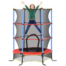 Trampolino Elastico per Bambini da 3 Anni Ø175 cm con Rete di Protezione Multicolore -1