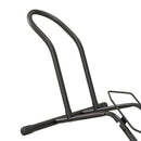 Cavalletto Portabici per Pneumatici in Acciaio 59x41x38 cm Nero -8