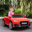 Macchina Elettrica per Bambini Licenza Audi TT con Telecomando e Fari LED Rosso  -2