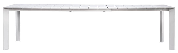 Tavolo Allungabile da Giardino 200/300x100x75 cm Nettuno in Alluminio Bianco prezzo