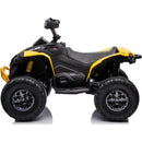 Quad Elettrico per Bambini Licenza Can-Am Renegade 12V ATV Telecomando e Ammortizzatori Giallo  -3