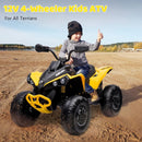 Quad Elettrico per Bambini Licenza Can-Am Renegade 12V ATV Telecomando e Ammortizzatori Giallo  -9