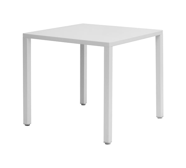 prezzo Tavolo da Giardino 70x70x75 cm Iseo in Acciaio Bianco