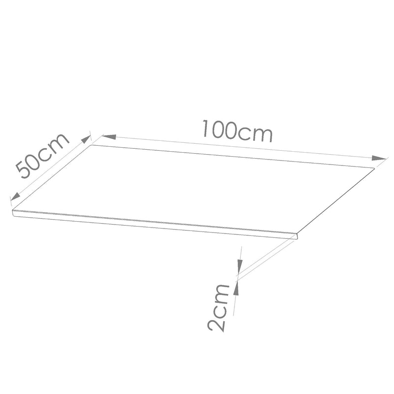 Tagliere Spianatoia per Alimenti Professionale 100x50 AISI 304  -4