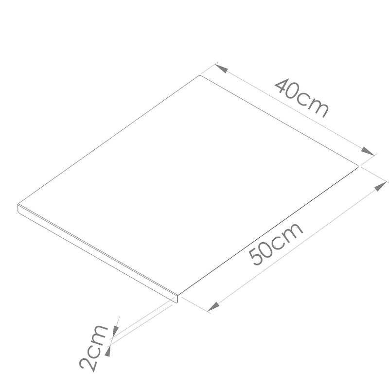 Tagliere Spianatoia per Alimenti Professionale 40x50 AISI 304  -4