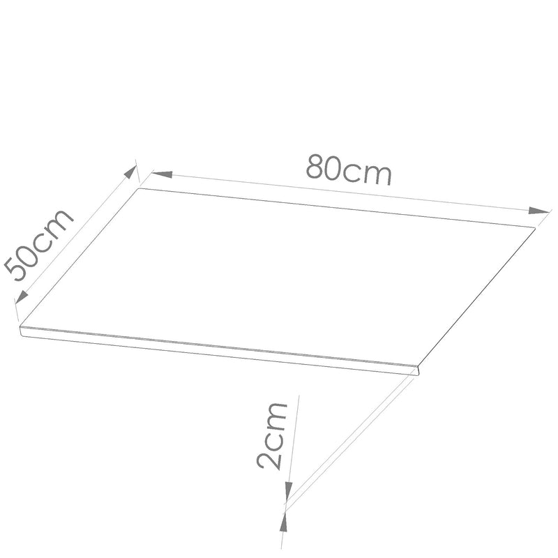 Tagliere Spianatoia per Alimenti Professionale 80x50 AISI 304  -4