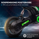 Moto Elettrica per Bambini con Acceleratore Manuale 2 Velocità 8-16km/h Verde  -8