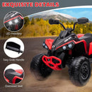 Quad Elettrico per Bambini Licenza Can-Am Renegade 12V ATV Telecomando e Ammortizzatori Rosso  -2