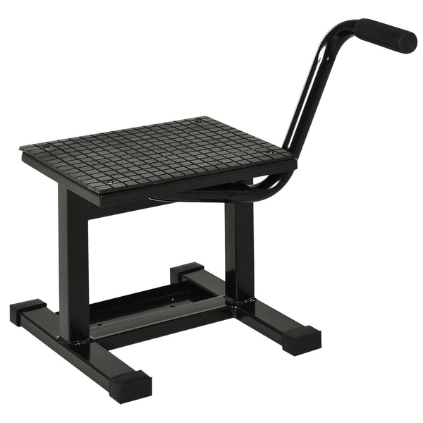 sconto Cavalletto Alzamoto max 150kg con Superficie in Gomma e Manovella 48x34x43 cm in Acciaio Nero