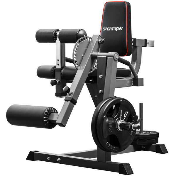 sconto Seated Calf Machine 32 posizioni da Seduti 100x90x105 cm Grigio e Nero