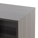 Libreria 8 vani 2 cassetti 1 anta 140x195x35 cm in legno effetto olmo scuro e grigio-10