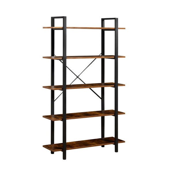 acquista Libreria moderna con 5 ripiani 105x33,5x177,5cm in legno e metallo